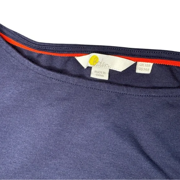 Boden tie jersey shift dress, size 14 - Picture 4 of 5